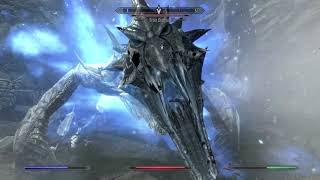 Epic Dragon Battle Confronting 2 Dragons Simultaneously in Skyrim [upl. by Hajar450]