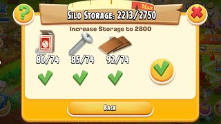 Upgrading Silo to 2800  Hay Day Level 127 Gameplay [upl. by Willie]