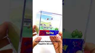 My famous Pokemon Ruby and Sapphire 3D diorama cube  miniature DIY [upl. by Yerg]