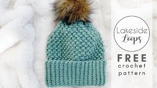 Otis Mini Bobble Beanie FREE Crochet Pattern Video Tutorial [upl. by Eikcim]