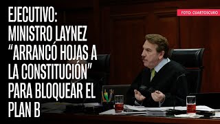 Ejecutivo Ministro Laynez “arrancó hojas a la Constitución” para bloquear el Plan B [upl. by Trammel823]