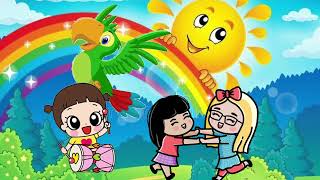 Main Tota Main Tota Hare Rang ka Hun Dikhta  Hindi Rhymes For Children Kids Song [upl. by Goldman]