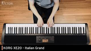 KORG XE20 XE20SP ITALIAN GRAND Piano Demo [upl. by Nnaitak618]