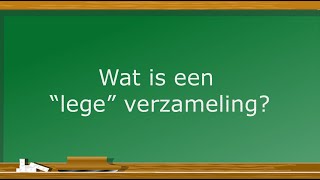 Wat is een quotlegequot verzameling [upl. by Welker]