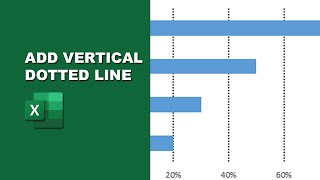 Add a vertical dotted line in an Excel graph [upl. by Notlem574]