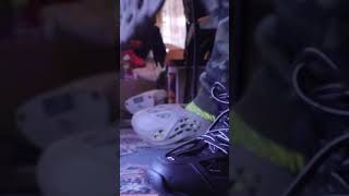 YEEZY FOAM STONE STAGE RUNNER ON FEET shoereviews shorts yeezy yeezyfoamrunner youtubeshorts [upl. by Milissent]