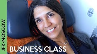 AEROFLOT flight to Moscow  JFKSVO BUSINESS CLASS  Wow [upl. by Renny]