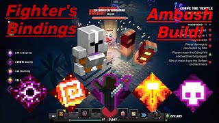 Minecraft Dungeons Fighters Bindings Ambush Build [upl. by Stuckey89]