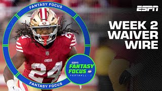 Week 1 Recap Pt 2  Waiver Wire Adds  Fantasy Focus 🏈 [upl. by Vidovik]