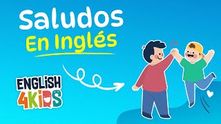 Diviértete Aprendiendo los Saludos en Inglés para Niños con Esta Canción  English4Kids [upl. by Siugram]