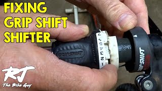 Fixing SRAM Grip Shift Shifter That Wont ClickStay In Gear [upl. by Ridglee]