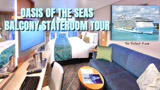 OASIS OF THE SEAS BALCONY STATEROOM TOUR The perfect room for our vacation [upl. by Okiek980]