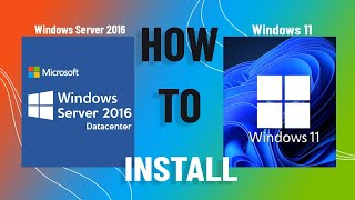 How to install Windows Server 2016 on windows 11 using VMware 16 [upl. by Nonahs]