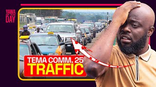 The traffic at Tema Comm 25 Afienya and Dawhenya is some of the worst in Accra [upl. by Ahsenod]