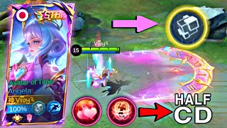 ANGELA BEST BUILD amp EMBLEM 2024 🎀🌷🩷✨  MOBILE LEGENDS [upl. by Rettke]