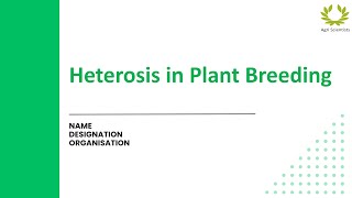 Heterosis Heterosis in Plant Breeding How to find Commercial Heterosis in Plant Breeding [upl. by Erin]