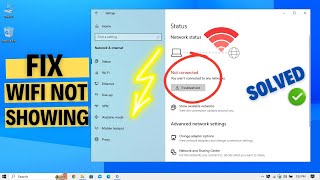 How to Fix Wifi Option Missing in Windows 10 Settings  Fix Wifi Not Showing Windows 10 [upl. by Hindu]