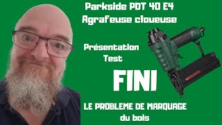 Fini le problème de marques sur le bois avec la Parkside PDT 40 E4 Agrafeuse cloueuse pneumatique [upl. by Armond]