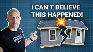 I SURVIVED  A Natural Disaster DESTROYED My Home Gym SHED [upl. by Idoj]