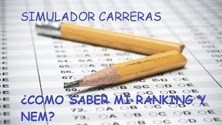 Como saber tu nem y ranking para psu  simulador de carreras [upl. by Yaresed194]