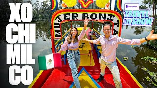 Navegando en XOCHIMILCO en Trajinera 🇲🇽 [upl. by Aekahs857]