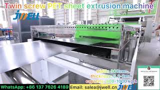 PET sheet extrusion machine 284———0086 137 7626 4189 extruder extrusion petsheet pet [upl. by Cami]