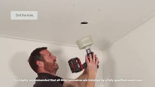 How to install a 4lite Fire rated CCT Downlight  Screwfix [upl. by Lodovico]