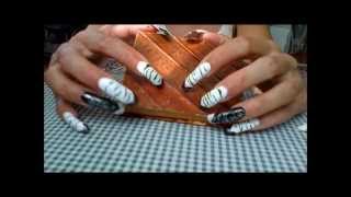 LoooOOoong Striped NAILS [upl. by Maxma]