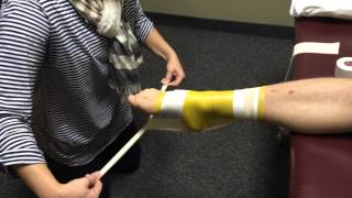 How To Tape An Achilles Tendon Strain with Elastikon [upl. by Yelkrab]