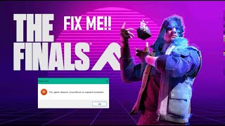 FIX THE FINALS SECURE BOOT ERROR  The Finals [upl. by Niven]