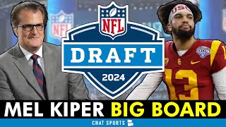 Mel Kiper’s 2024 NFL Draft Big Board ESPN Top 25 Prospect Rankings Ft Caleb Williams amp Drake Maye [upl. by Artimid]