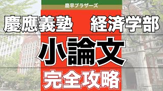 【小論文受験生必見】慶應義塾大学経済学部の小論文完全攻略 [upl. by Mihcaoj]