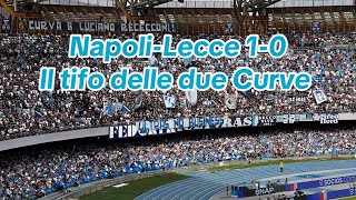 NapoliLecce 10 il tifo delle due Curve 261024 4K [upl. by Apurk711]