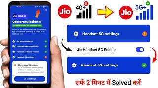 Jio 5G Handset Settings Problem  handset 5G settings not enabled jio  Jio 5G Network [upl. by Salot390]