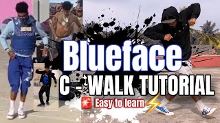 Blueface C walk Tutorial  How to crip walk like Blueface [upl. by Edlun114]