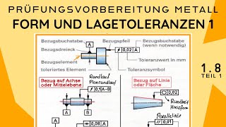 WAS SIND FORM UND LAGETOLERANZEN   EINFACH ERKLÄRT  ✅ 💯  AUSBILDUNG  STUDIUM  METALL [upl. by Juetta]