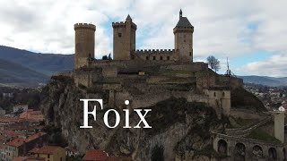 Foix  France  drone 4k [upl. by Esital]