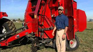 Massey Ferguson 1745 Round Baler [upl. by Atilemrac]