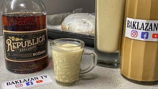 VAJEČNÝ LIKÉR Z RUMU 🥚🥃  RÝCHLY RECEPT NA RUMOVÝ VAJEČŇÁK prevarený [upl. by Rock]