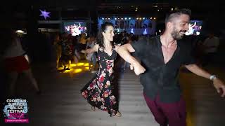 Panagiotis amp Carmen  salsa social dancing  Croatian Summer Salsa Festival 2022 Rovinj [upl. by Toffic]