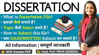 Dissertation File  How to Prepare Dissertation File COMPLETE INFORMATION [upl. by Hpseoj]