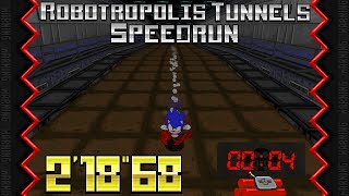 Sonic Robo Blast 2 Junio Sonic Speedrun Robotropolis Tunnel  21868 [upl. by Moriyama]