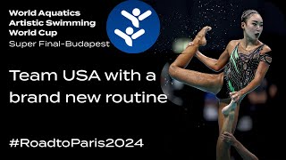 RoadtoParis2024  🇺🇸 Team USA 🇺🇸 present a brand new Acrobatic routine [upl. by Abehsat]