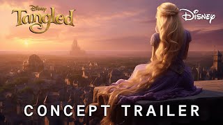 Tangled Live Action Concept Trailer 2025  Disney amp Florence Pugh 4K [upl. by Norre]