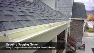 How to Repair a Saggy Gutter [upl. by Geaghan661]