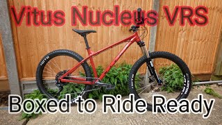 Vitus Nucleus VRS  Boxed to Ride Ready  Setting up your new MTB newbike [upl. by Novhaj734]