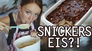 Snickers Eis oder Torte  Veganer Peanut Butter Kuchen [upl. by Ajile]