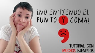 ¡No entiendo el punto y coma [upl. by Ailelc]