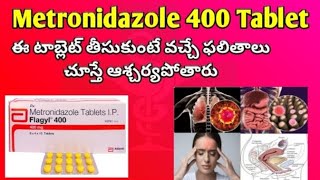 Flagyl 400 Tablet Uses Sideeffects Dosage in Telugu Metronidazole Tablet [upl. by Nimrahc]