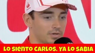 Charles Leclerc sabia que Lewis Hamilton sustituiría a Sainz en Ferrari desde el GP de Mónaco 2023 [upl. by Ecilef807]